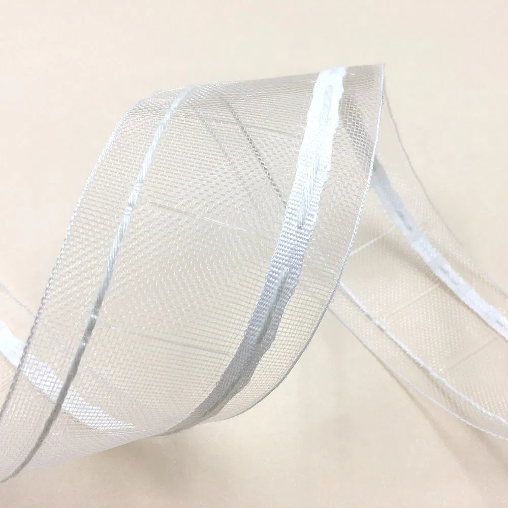 100% Polyester Curtain Wave Tape 75mm Transparent
