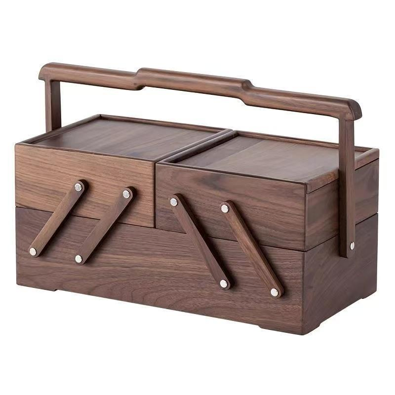 New Chinese Style Foldable Solid Wood Storage Box