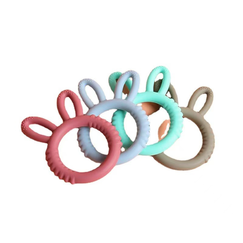Gentle and Safe Silicone Teethers Rings for Infant Relief
