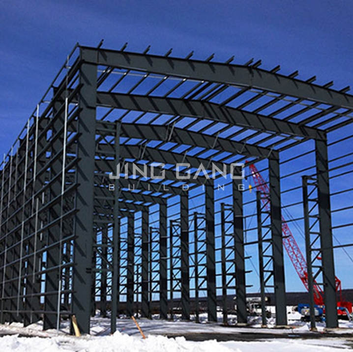 Q235 Q355 Shed H Section Galvanized Steel Structure Storage Metal Building for Prefab Workshop