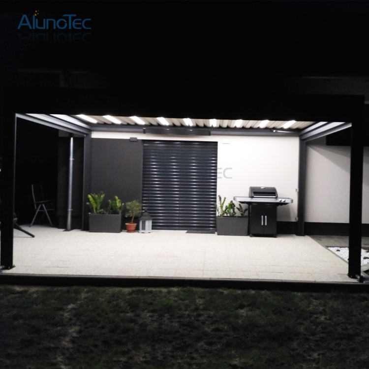 Remote Control Motorised Louvres Roof Pergola Awning for Patio