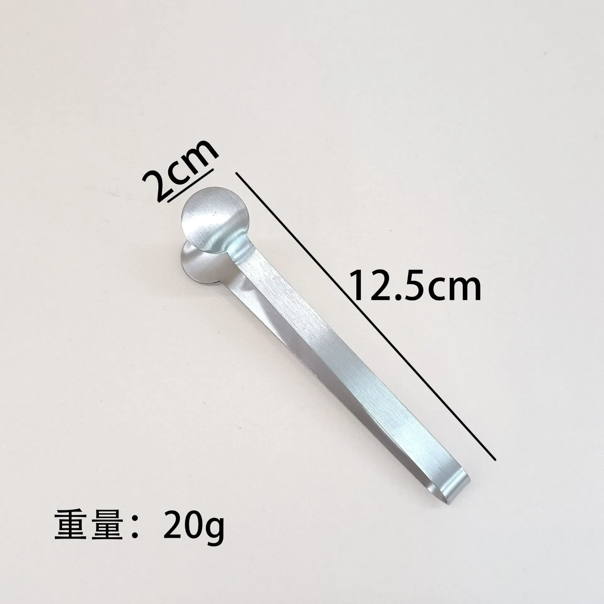 Stainless Steel Food Clip Shell Palm Small Clip Barbecue Clip Bread Clip Household Snacks Clip Sugar Clip Ice Clip