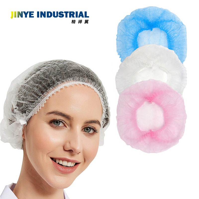 Disposable Non Woven Clip Cap/ Mop Cap/ Bouffant Cap