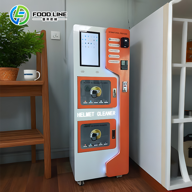 Smart Steam Coin Automatic Motorcycle Helmet Sanitizer Washing Cleaning Vending Machine