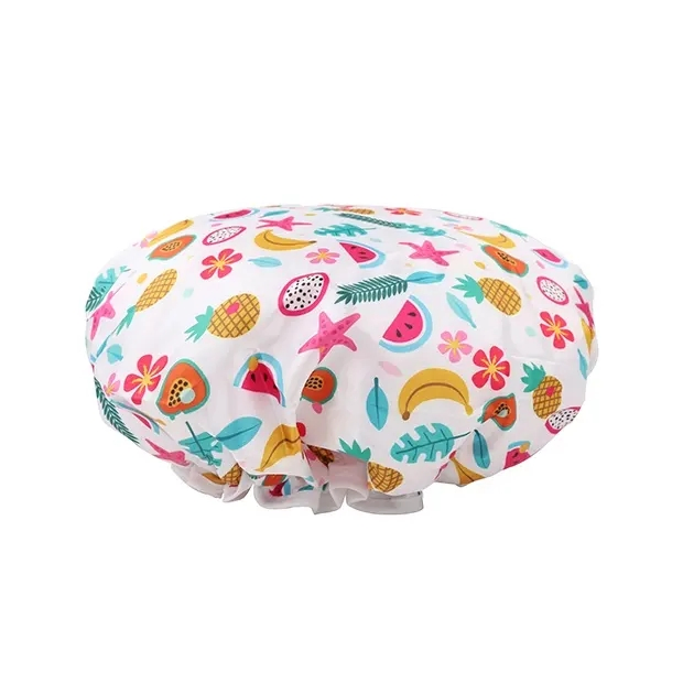 Custom Waterproof Bath Baby Kids Woman Luxury Plastic Shower Cap