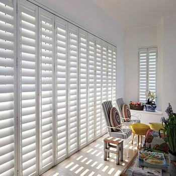 Factory Solid Wood Window Louvers Plantation Shutters Wooden Shutters for Window
