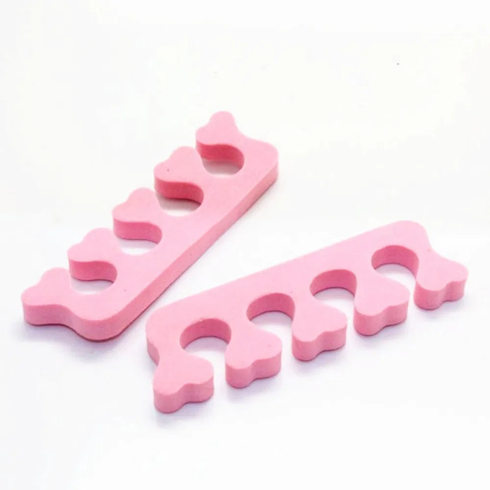Hot Selling Pink Heart Shaped EVA Sponge Hands Feet Universal Finger Divider