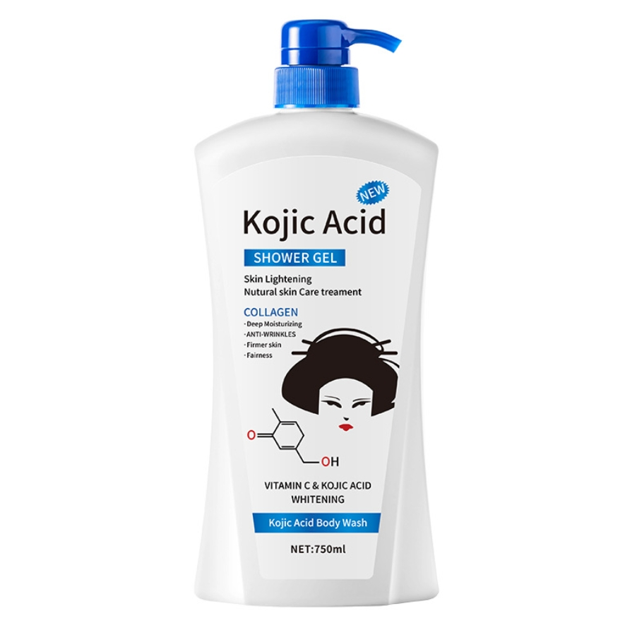 Online Wholesale and Retail 750ml Brightening Body Wash Kojic Acid Lavender Moisturizing Whitening Shower Gel Kojic Acid Brightening Body Wash