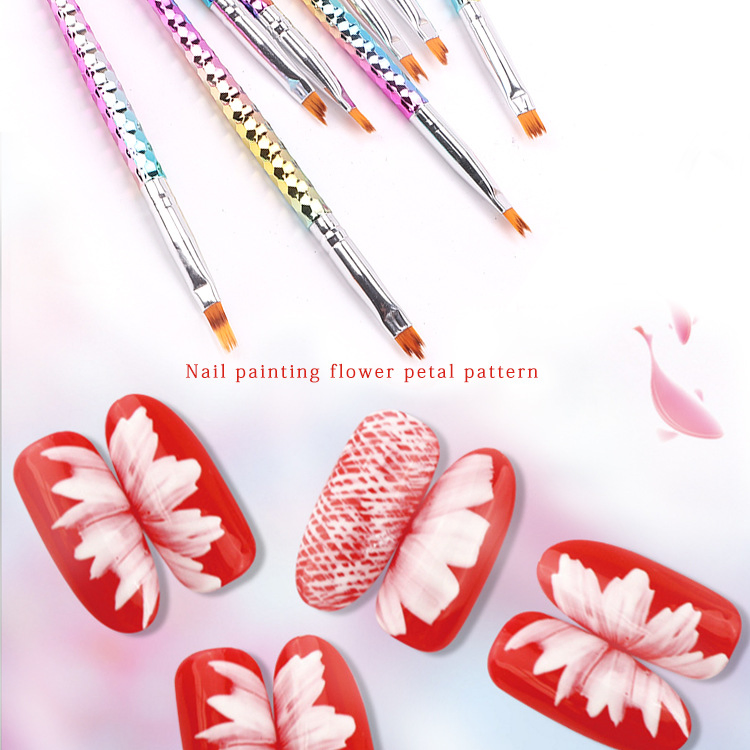 Nail Painting Brush Set Nail Art Cleaner Remover Brush