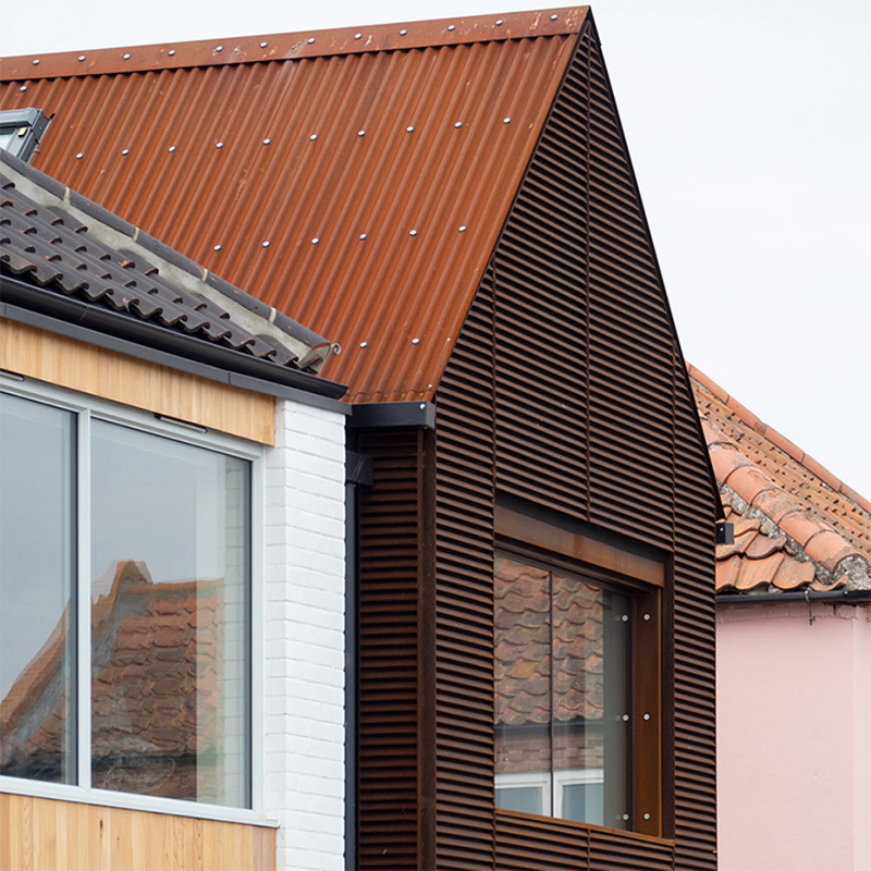 Corten Corrugated Metal Roof Weathering Steel Siding Panels