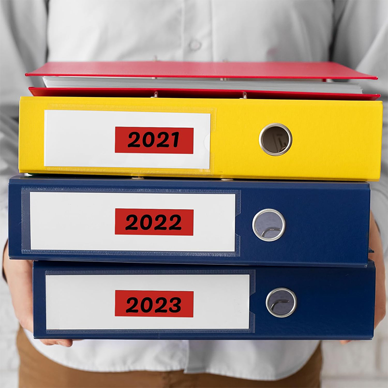 Bright and Fun Thermal Labels for Office Classification