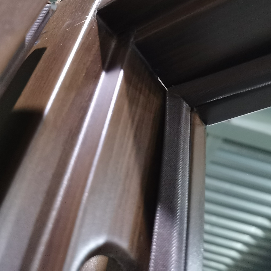 Black Safety Single Steel Security Modern Iron Exterior Interior Mexico Metal Door