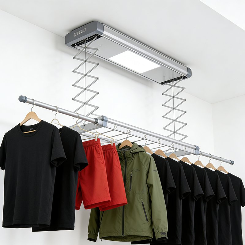 Smart Electric Clothes Drying Rack Home Automatic Lift Retractable Drying Rod