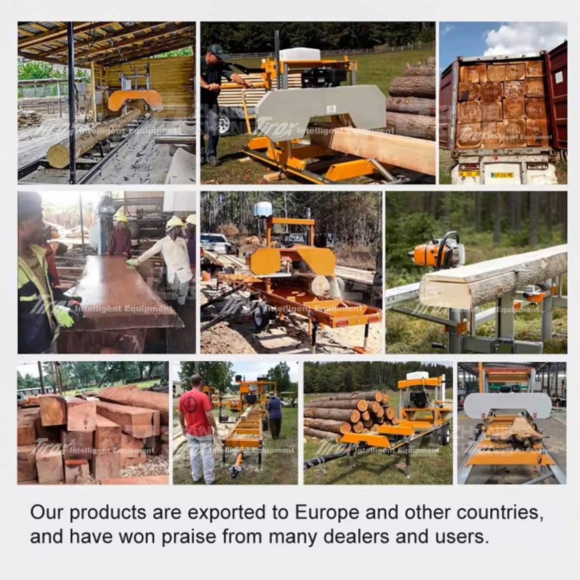 Ленточная пилорама портативная для бревен