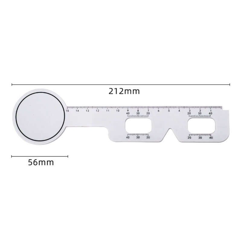 Dual - Use Lightweight Durable Plastic Eye Occluder Pupil Distance Measuring Ruler