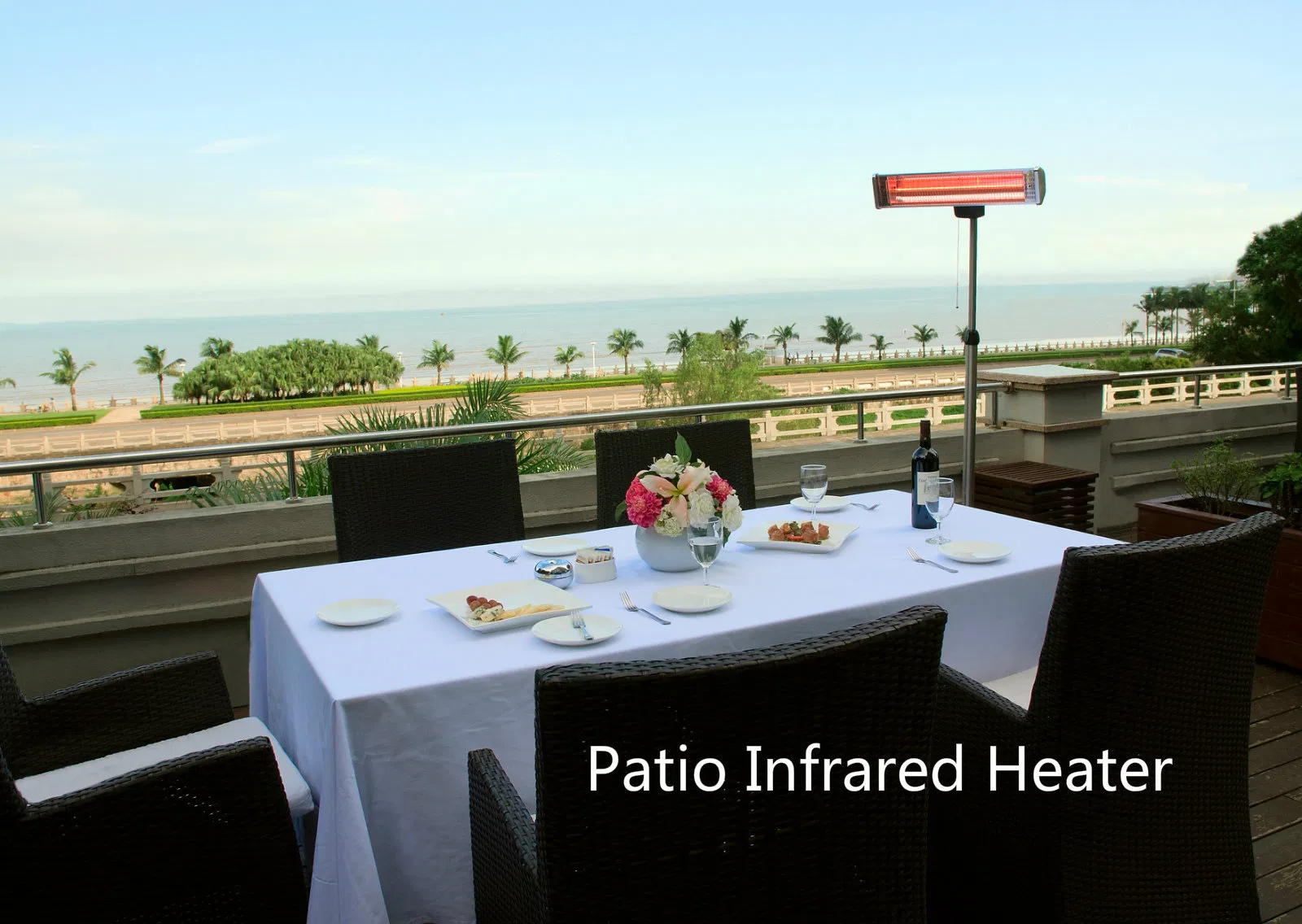 1500W/2000W/3000W Electric Infrared Heater Quartz Heater for Alfresco Dining Area/Restaurant/BBQ