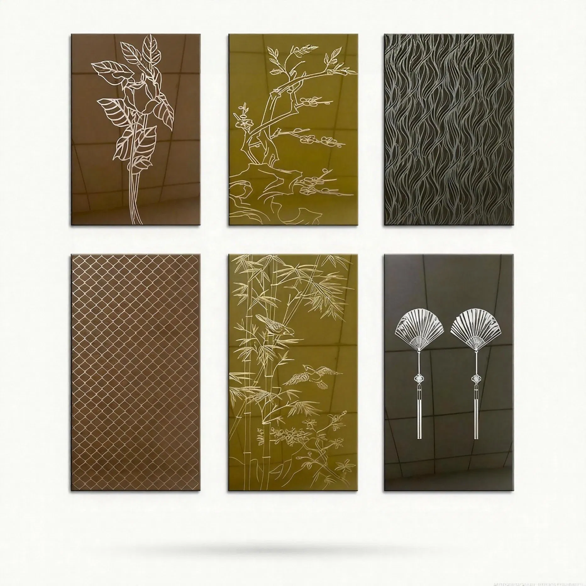 Premium Stainless Steel Elevator Car Panel with Unique Textured Design