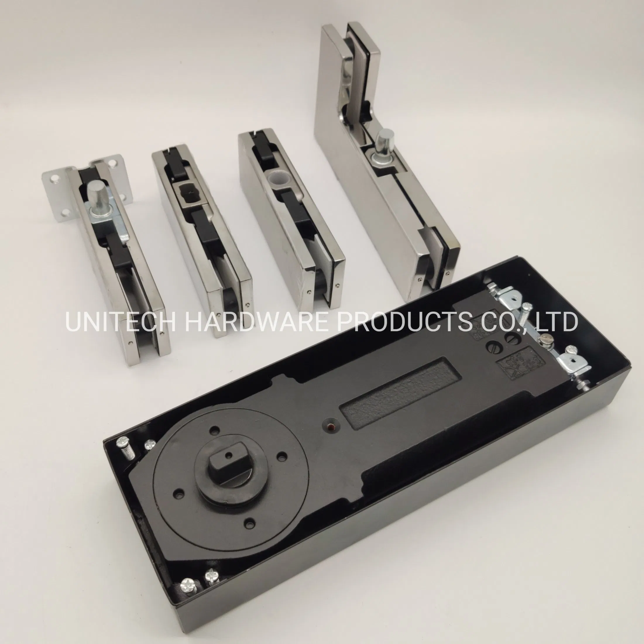 Satinless Steel 304 Heavy Duty Glass Door Patch Fitting Floor Spring Clamp