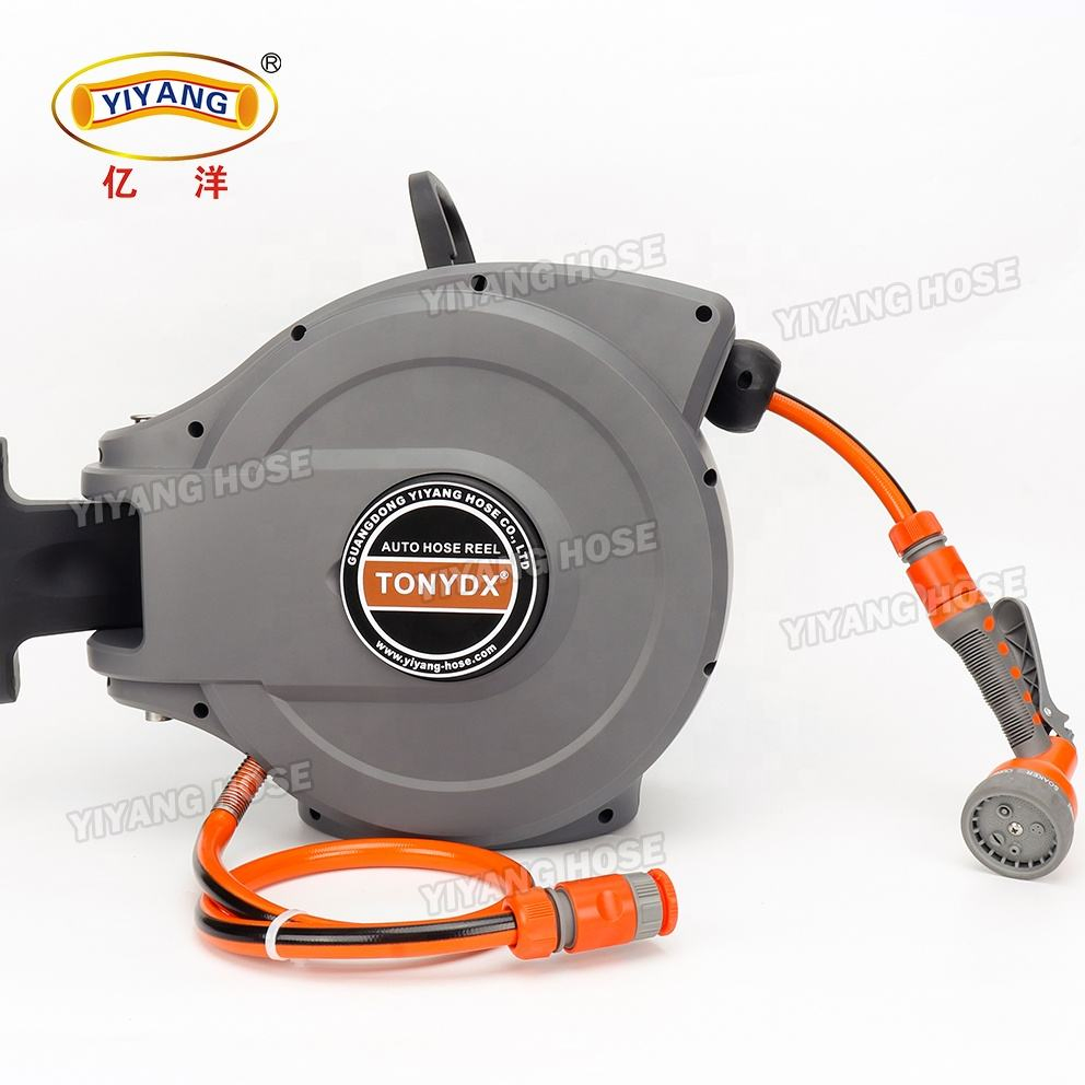 Auto Garden Hose Reel with 1/2" Hose 10m 15m