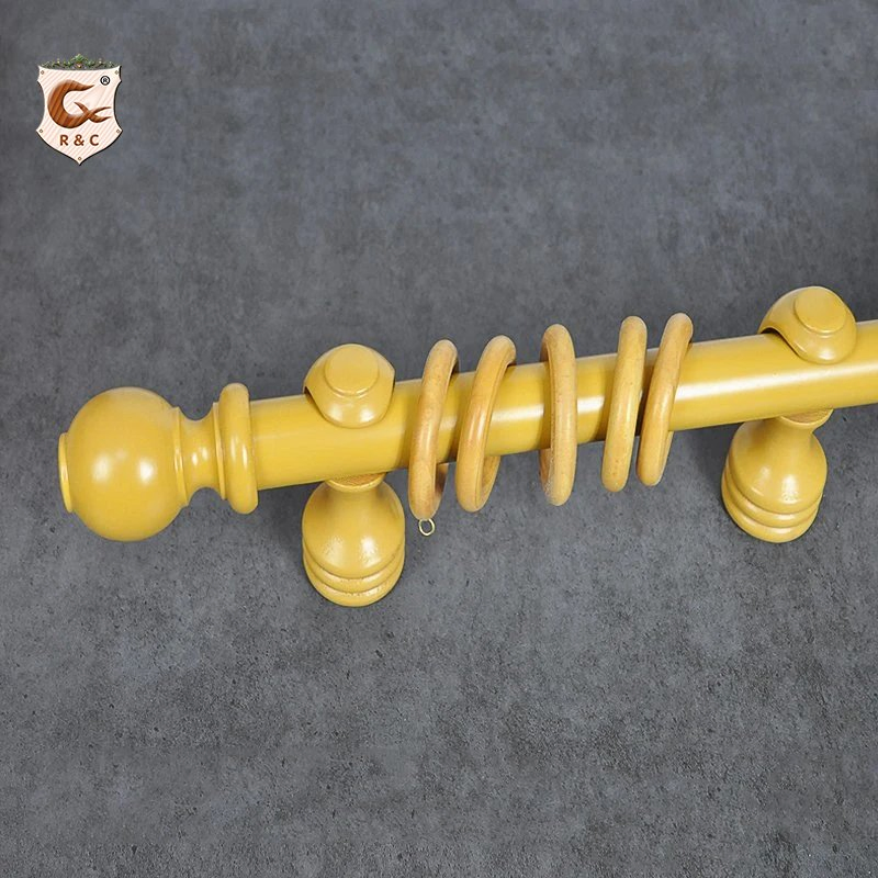 Manufacture Customize Window Wooden Curtain Rod Set