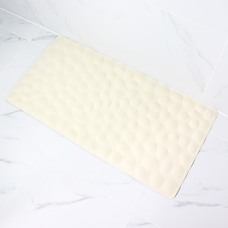 2024 High-Quality Pebble Rubber Soft Mat Suction Cups Easy-Cleaning Anti-Slip Bath Mat