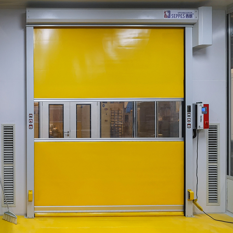 Factory Warehouse Anti-Smashing Shutter Fast PVC Door with Servo Motor