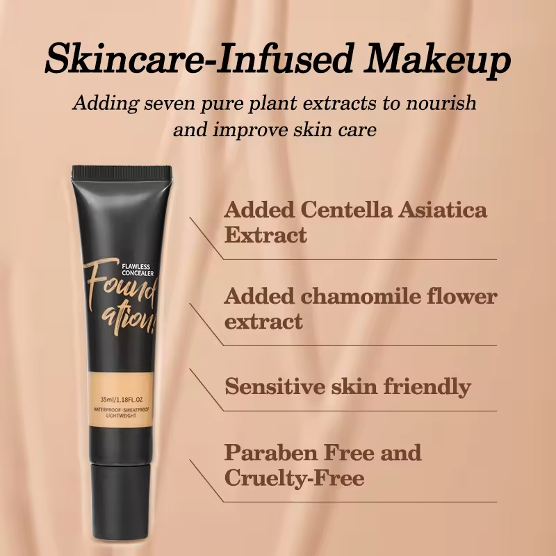 No Logo Liquid Foundation Make-up Cosmetic PRO Face Makeup Concealer Foundation Stick Private Label