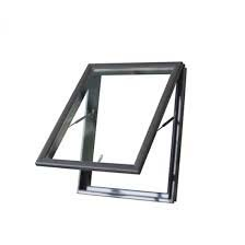 Waterproof PVC Double Glass Casement Plastic Patio French Casement Swing Awning Window