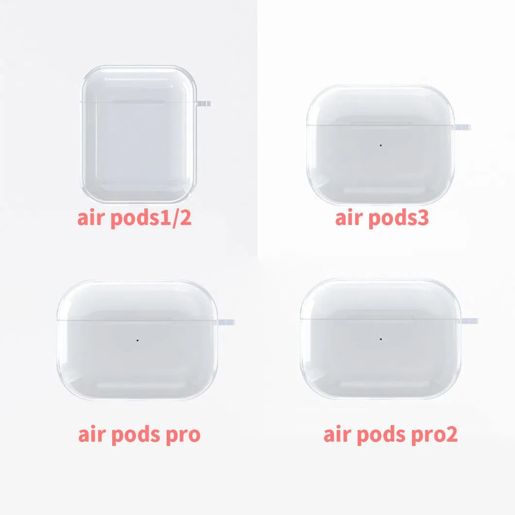 New Transparent Clear Anti-Fall Soft TPU Protective Charging Case for Air Pod PRO Crystal Clear Cover