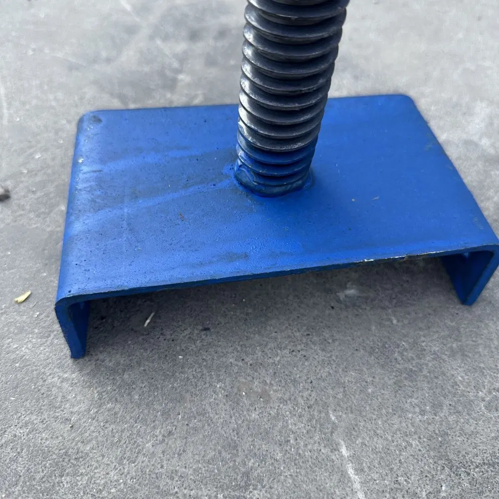 Heavy Duty Galvanized Steel Solid Rebar Scaffolding U Head Screw Jack
