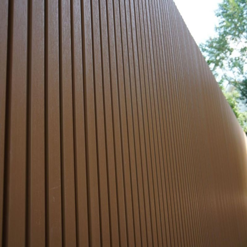 Easy Install WPC with Aluminum Post Foshan WPC Outdoor Fence Panel