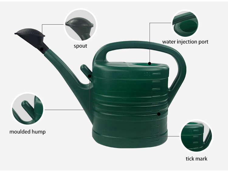 Plastic Garden Watering Can Flower Pot