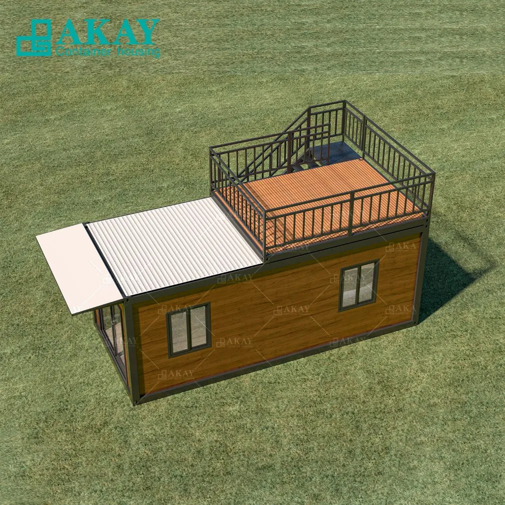 Prefab Modular Portable Flat Pack Germany Standard Homes Prebuilt Container House Garage Storage Foldable House Prefabricated-Building