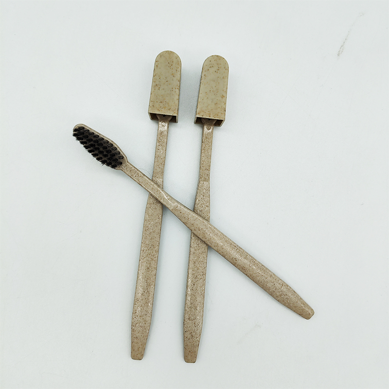 Disposable Wheat Straw Eco-Friendly Hotel Toothbrush