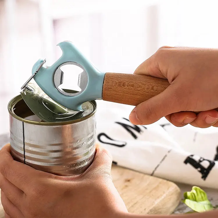 6 PCS Kitchenware Blue Wood Handle Kitchen Gadgets Set Utensils Set