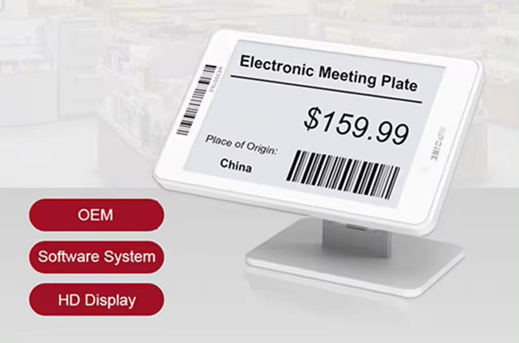 Epaper 3.52-Inch Electronic Shelf Price Tag Display, Supports Customization