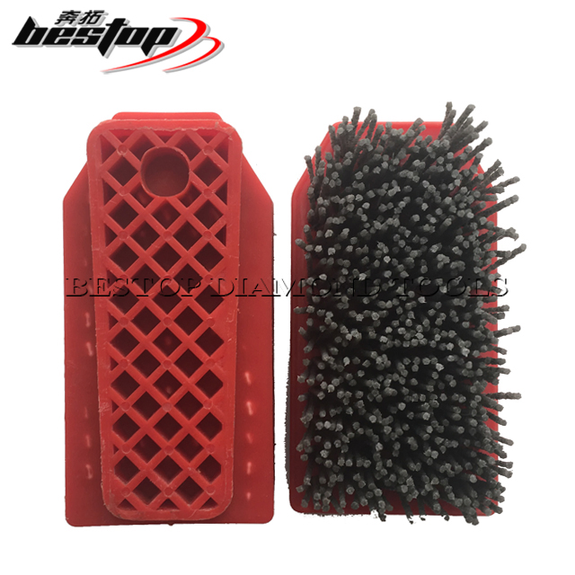 L140mm Fickert Type Silicon Carbide Antiquing Brushes for Granite