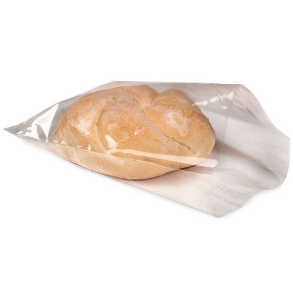PLA Clear Transparent Bread Die Cut Plastic Take out Bags