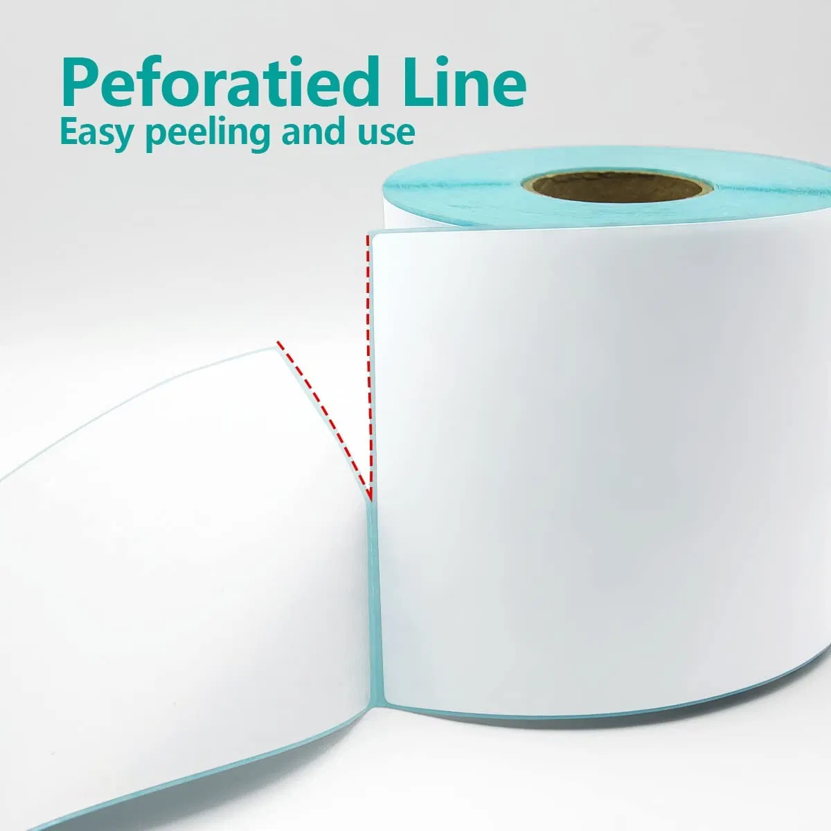 High Quality Customize Fanfold Self Adhesive Thermal Label for Barcode 4X6 Address Shipping Label