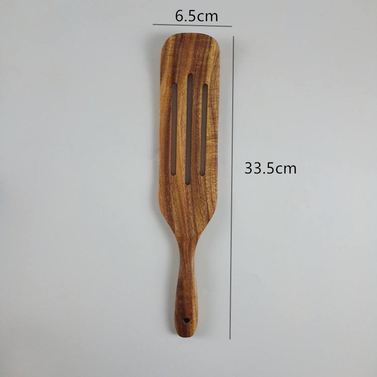 Stirring Household Seasoning Cooking Utensils Acacia Wood Non-Stick Pot Shovel Strainer