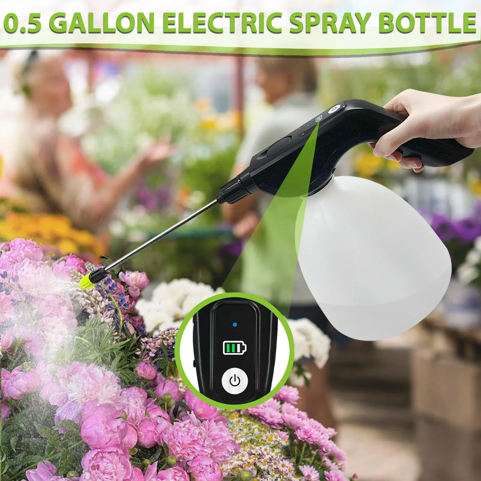 Электрический опрыскиватель для растений 2 л