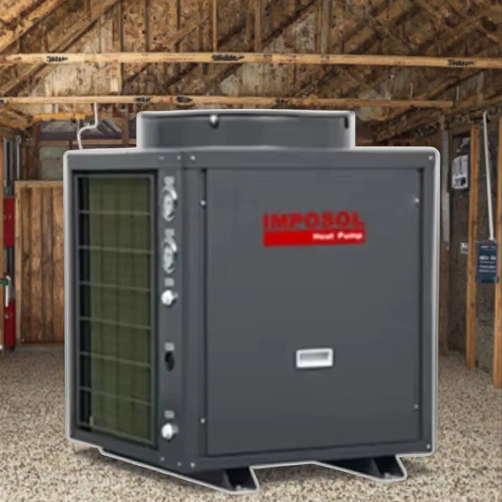 Imposol High Cop Air to Water Heat Pumps 15-120kw R410A Refrirant Hotel School Hospital Commercial Water Supply Water Heater