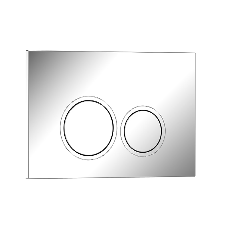 ABS Concealed Tank Toilet Press Button White Bathroom Hidden Plastic Wall Flush Button Control Panel
