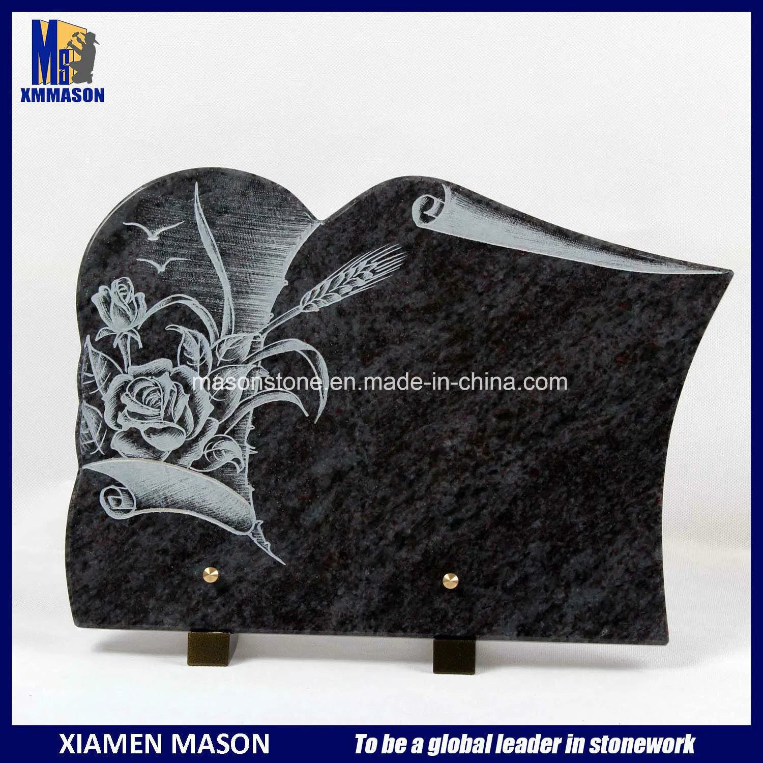 Memorial Plaques with Line Engraving Design