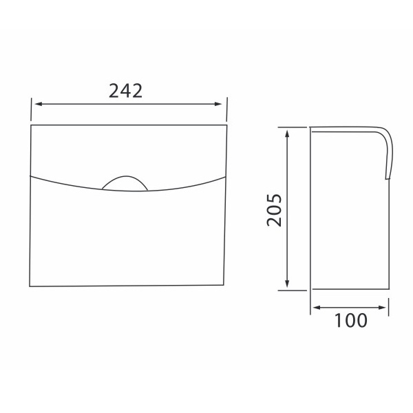 Wall Mounted Inox Stainless Steel Tissue Box