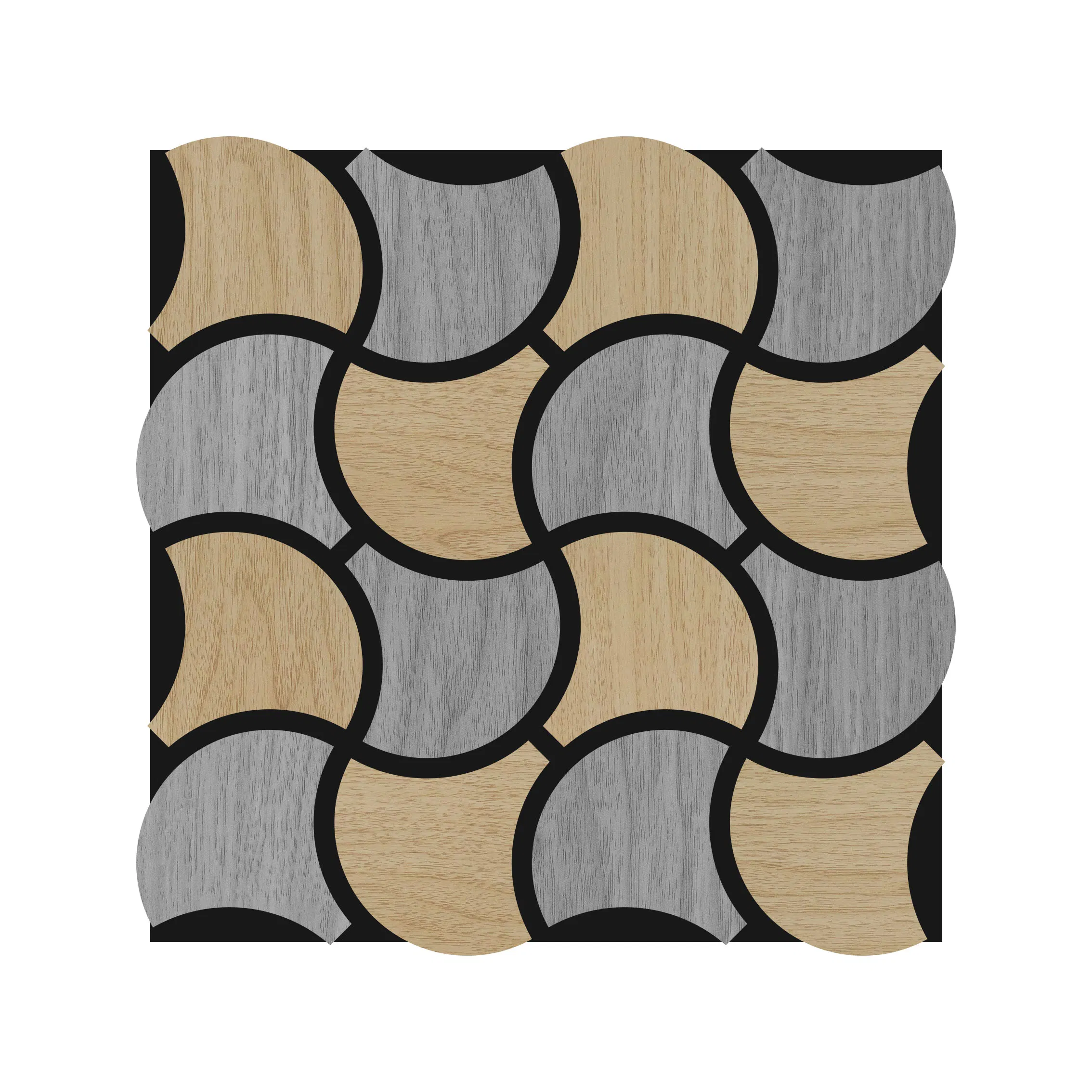 Customized Color Wooden Acoustic Panels Wood Slat Paneling 3D Soundproof Wall Panels