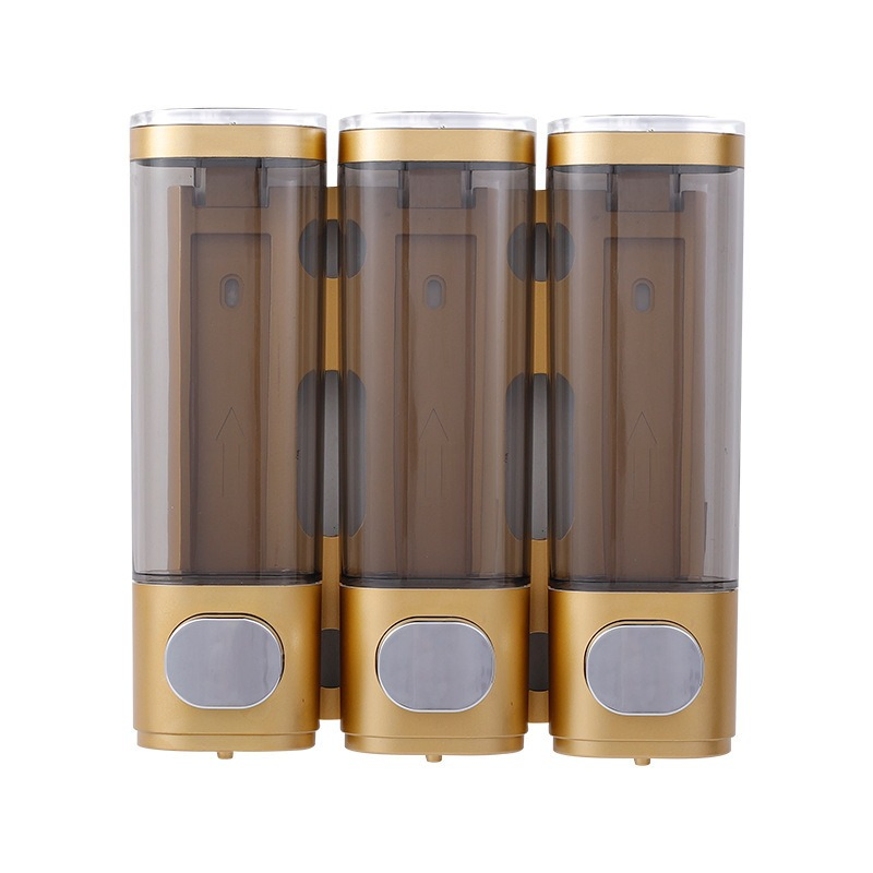 Настенный дозатор для мыла на 3 бутылки