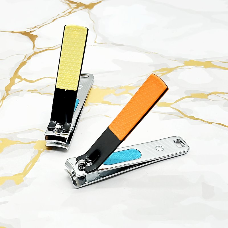 Hj 337b-6 Black Floral Surface Carbon Steel Nail Clippers Spot Nail Tools Multifunctional Home Wholesale