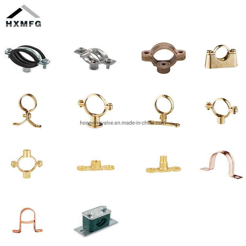Full Range Bronze Clamp Rubber Line Clip Brass Stainless Steel Copper Clamp Tube Plastic Malleable Bracket Iron Matel Pipe Clip