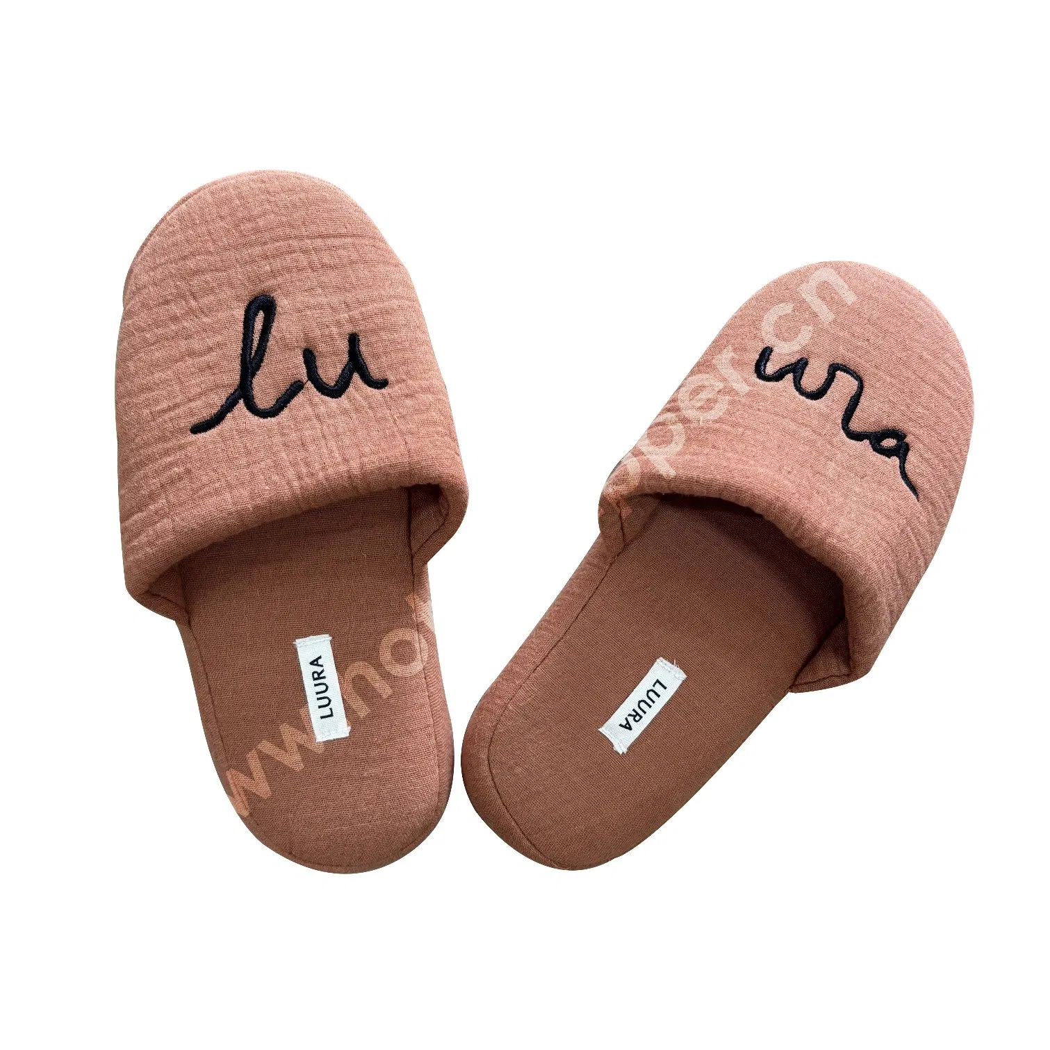 Premium Hotel Cotton Cloth Child Slippers Indoor Home Slipper with Cotton Bag